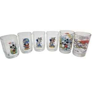 Vintage McDonalds Walt Disney 100 Years Of Magic Glasses (Set of 6) Mickey Mouse